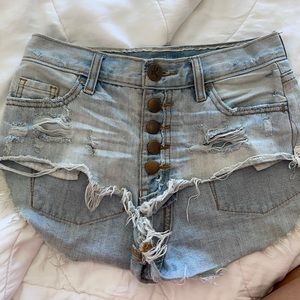 One teaspoon “roller” Lo waist Jean shorts